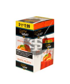 Game Leaf Cigarillos 5 for $2.99 White Peach 8 pack of 5