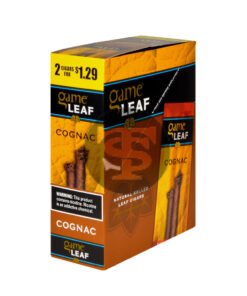 Game Leaf Cognac Cigarillos 2 for $1.29 Cents 15 Pouches of 2