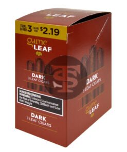 Game Leaf Dark Cigarillos 3 for $2.19, 10 Pouches of 3