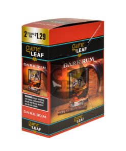 Game Leaf Dark Rum Cigarillos 2 for $1.29 Cents 15 Pouches of 2