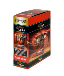Game Leaf Dark Rum Cigarillos 2 for $1.49, 15 Pouches of 2