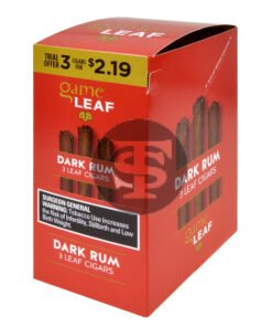 Game Leaf Dark Rum Cigarillos 3 for $2.19, 10 Pouches of 3