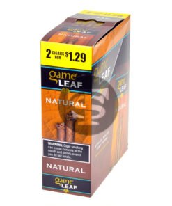 Game Leaf Natural Cigarillos 2 for $1.29 Cents 15 Pouches of 2