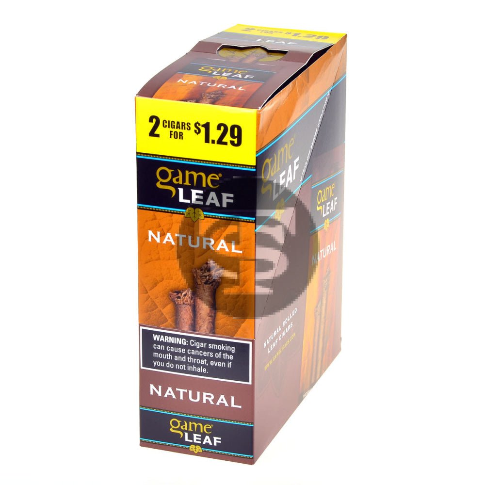 Game Leaf Natural Cigarillos 2 for $1.29 Cents 15 Pouches of 2 1 game leaf natural cigarillos 2 for 1 29 cents 15 pouches of 230
