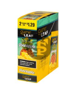 Game Leaf Pineapple Cigarillos 2 for $1.29 Cents 15 Pouches of 2
