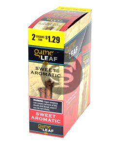 Game Leaf Sweet Aromatic Cigarillos 2 for $1.29 Cents 15 Pouches of 2