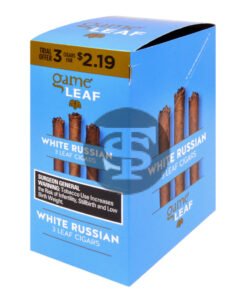 Game Leaf White Russian Cigarillos 3 for $2.19, 10 Pouches of 3