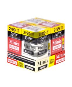 Game Mini Cigarillos Display of 120ct Red Sweets & Diamond