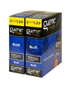 Game Vega Cigarillos Blue Foil 2 for $1.29 30 Pouches of 2