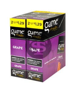 Game Vega Cigarillos Grape Foil 2 for $1.29 30 Pouches of 2