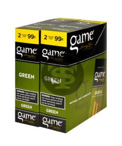 Game Vega Cigarillos Green Foil 2 for 99 Cents 30 Pouches of 2