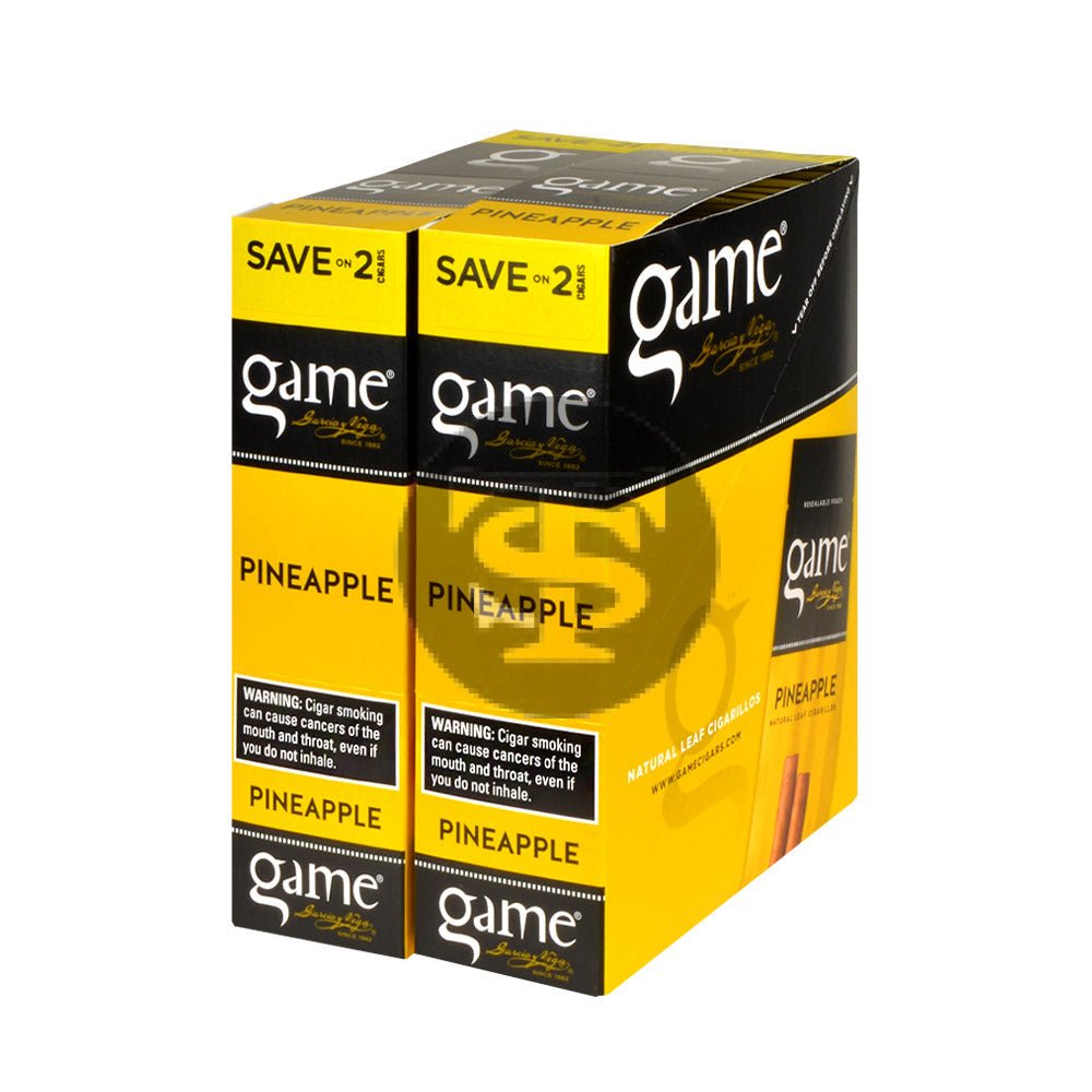Game Vega Cigarillos Pineapple Foil 30 Pouches of 2 1 game vega cigarillos pineapple foil 30 pouches of 2 799