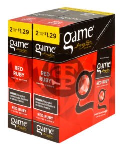 Game Vega Cigarillos Red Ruby Foil 2 for $1.29 30 Pouches of 2