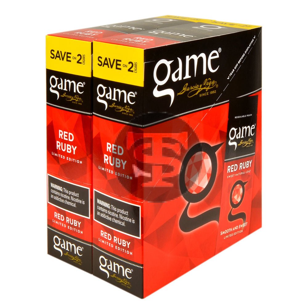 Game Vega Cigarillos Red Ruby Foil 30 Pouches of 2 1 game vega cigarillos red ruby foil 30 pouches of 2 865