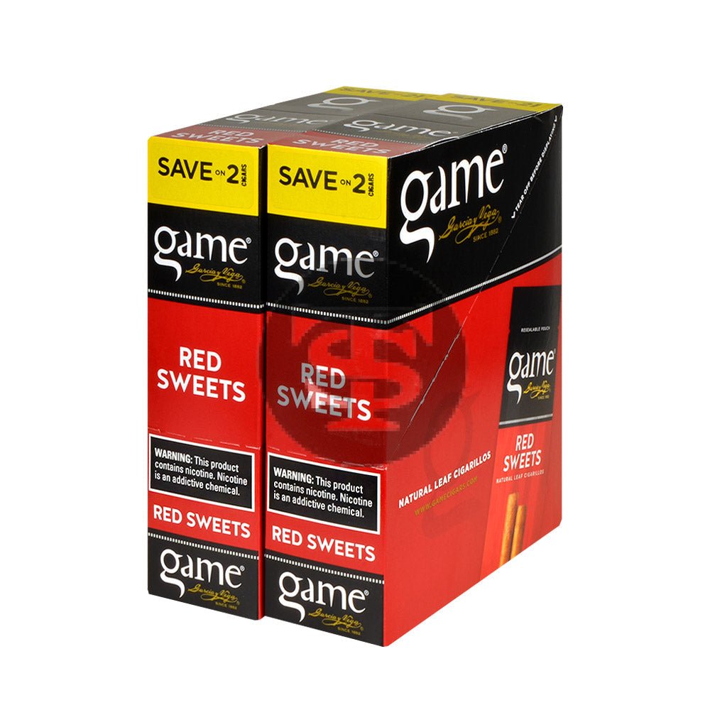Game Vega Cigarillos Red Sweets Foil 30 Pouches of 2 1 game vega cigarillos red sweets foil 30 pouches of 2 605