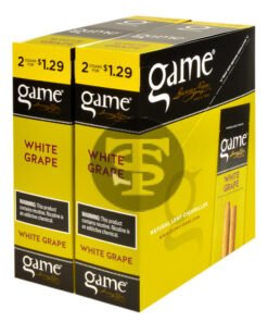 Game Vega Cigarillos White Grape Foil 2 for $1.29 30 Pouches of 2