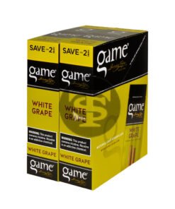 Game Vega Cigarillos White Grape Foil 30 Pouches of 2