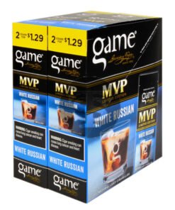 Game Vega Cigarillos White Russian Foil 2 for $1.29 30 Pouches of 2
