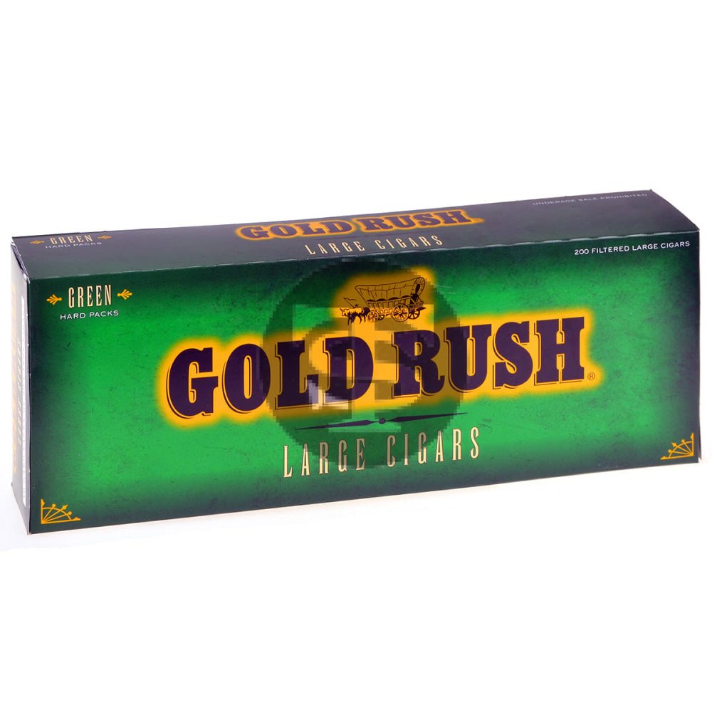 Gold Rush Green (Menthol) Filtered Cigars 10 Hard Packs of 20 1 gold rush green menthol filtered cigars 10 hard packs of 20 844 1