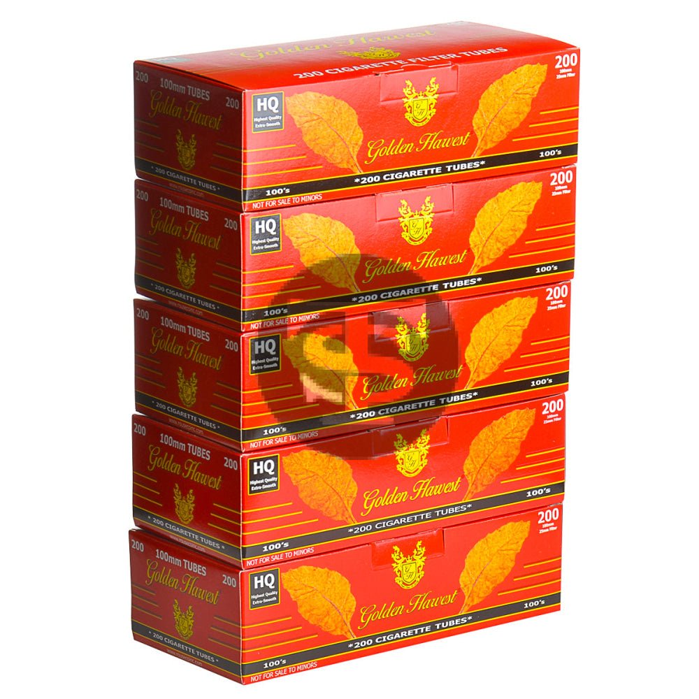 Golden Harvest Filter Tubes 100 mm Full Flavor 5 Cartons of 200 1 golden harvest filter tubes 100 mm full flavor 5 cartons of 200 108