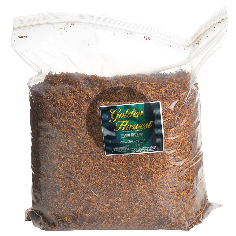 Golden Harvest Mint Blend Pipe Tobacco 5 Lb. Bag 1 golden harvest mint blend pipe tobacco 5 lb bag 992