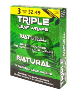 Good Time Triple Leaf Natural Wraps 3x$2.49