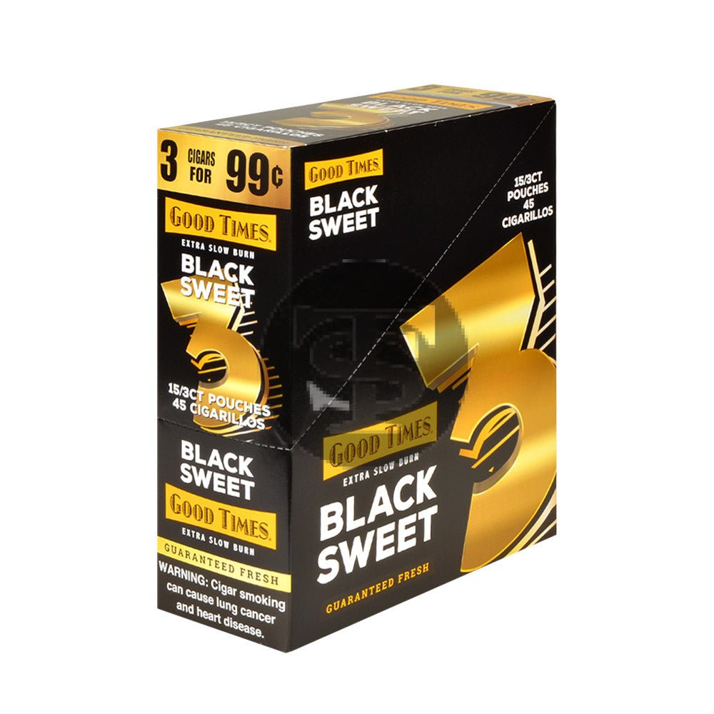 Good Times Black Cigarillos – 15 Packs of 3 1 Good Times Black Cigarillos – 15 Packs of 3