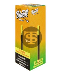 Good Times Black Smooth Peach Cigarillos, 15ct