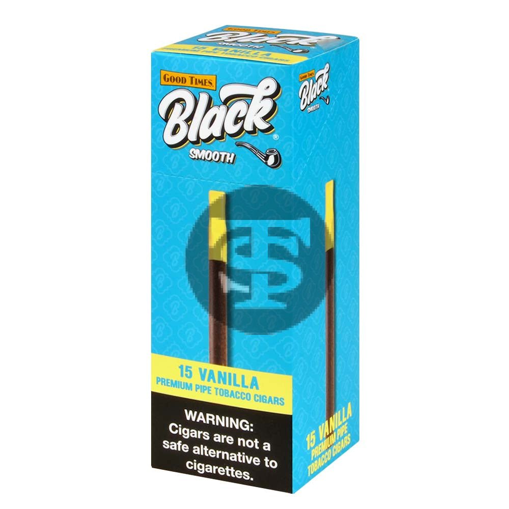 Good Times Black Smooth Vanilla Cigarillos, 15ct 1 good times black smooth vanilla cigarillos 15ct 862