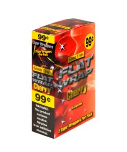 Good Times Cherry Flat Wraps Pre Priced 25 Pouches of 2