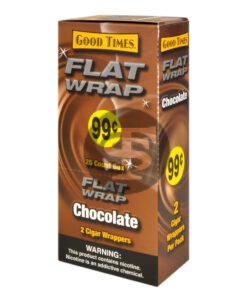 Good Times Chocolate Flat Wraps Pre Priced 25 Pouches of 2