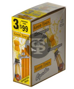 Good Times Cigarillos Champagne 3 for 99 Cents Pre Priced 15 Packs of 3