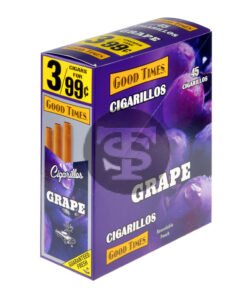 Good Times Cigarillos Grape 3 for 99 Cents Pre Priced 15 Packs of 3