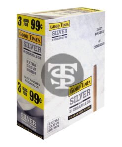 Good Times Cigarillos Silver 3 for 99 Cents Pre Priced 15 Packs of 3