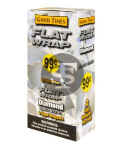Good Times Diamond Flat Wraps Pre Priced 25 Pouches of 2