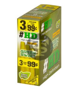 Good Times HD Cigarillos 3 For 99c Green Sweet 15 Pouches