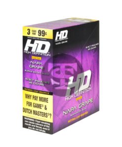 Good Times HD Cigarillos 3 For 99c Napa Grape 15 Pouches