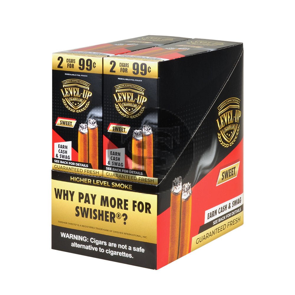 Good Times Level Up Sweet Cigarillos 99c, 30 packs of 2 1 good times level up sweet cigarillos 99c 30 packs of 2 609