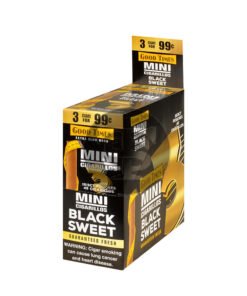 Good Times Mini Cigarillos Black Sweet Pre Priced 15 Packs of 3