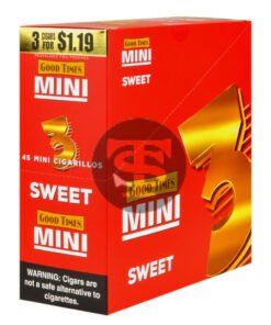 Good Times Mini Cigarillos Sweet Pre Priced $1.19, 15 Packs of 3