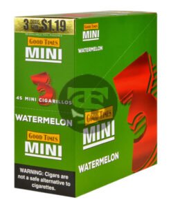Good Times Mini Cigarillos Watermelon Pre Priced $1.19, 15 Packs of 3
