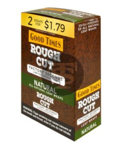 Good Times Rough Cut Natural Leaf Wraps, 25x2ct