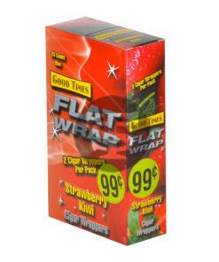 Good Times Strawberry Kiwi Flat Wraps Pre Priced 25 Pouches of 2