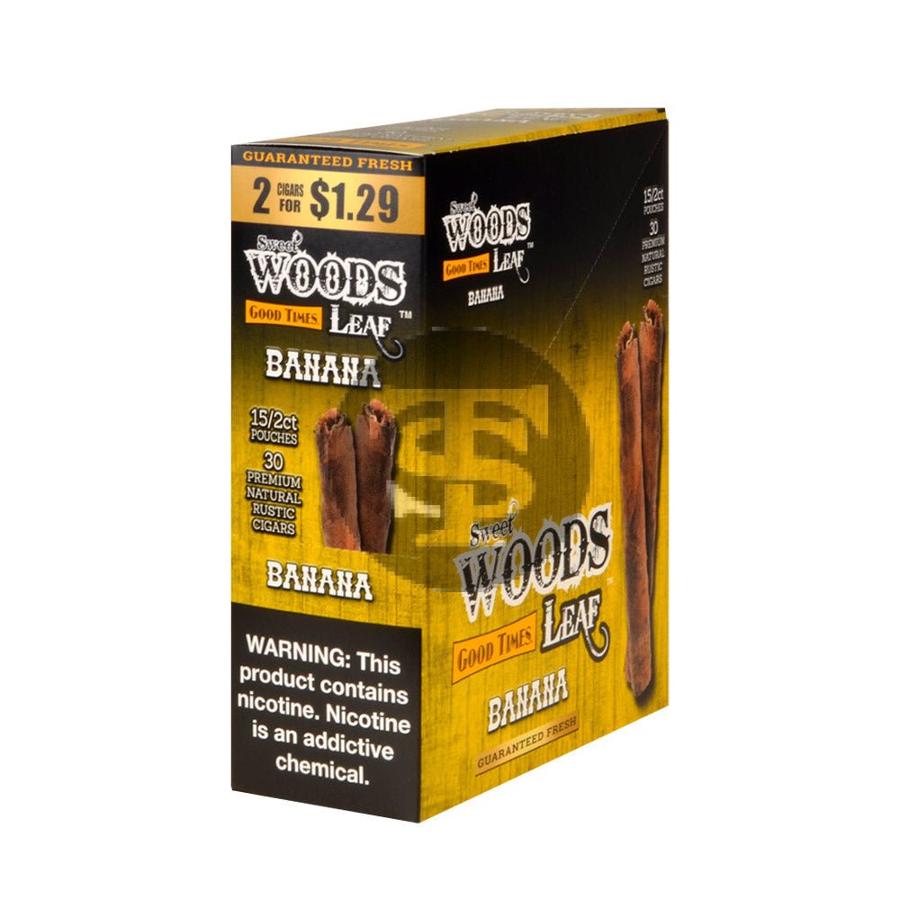 Good Times Sweet Woods 2 For $1.29 Cigarillos 15 Pouches of 2 Banana 1 good times sweet woods 2 for 1 29 cigarillos 15 pouches of banana 927