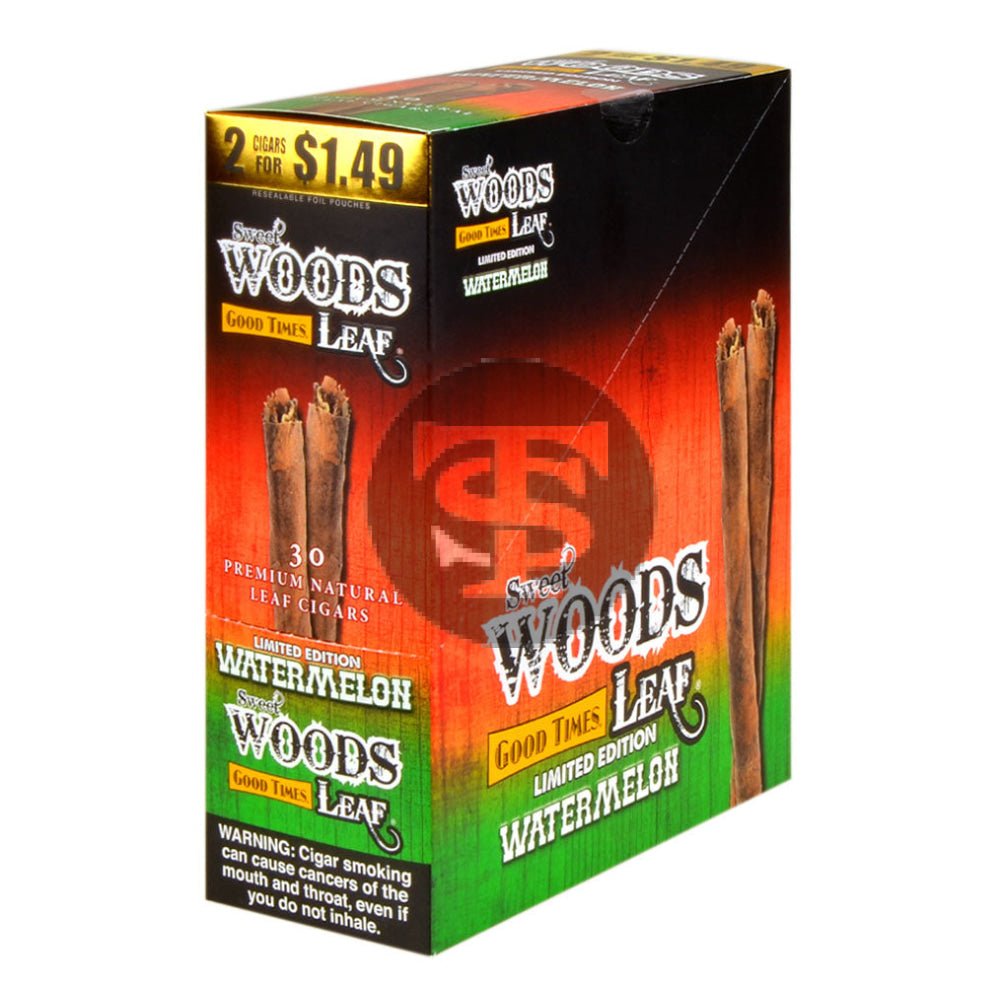 Good Times Sweet Woods 2 For $1.49 Cigarillos 15 Pouches of 2 Watermelon 1 good times sweet woods 2 for 1 49 cigarillos 15 pouches of watermelon 806