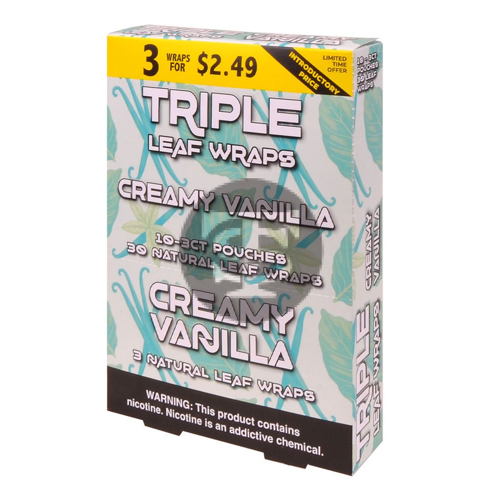 Good Times Time Triple Creamy Vanilla 3x Leaf Wraps 1 Good Times Time Triple Creamy Vanilla 3x Leaf Wraps
