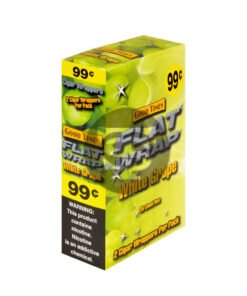 Good Times White Grape Flat Wraps Pre Priced 25 Pouches of 2