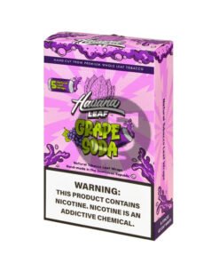 Havana Leaf Natural Tobacco Wrap, Grape Soda 8x5pk