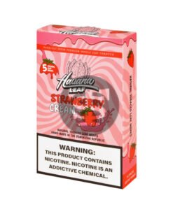 Havana Leaf Natural Tobacco Wrap, Strawberry Cream 8x5pk