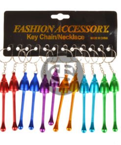 Key Chain Metal Pipe Mushroom Pack of 12
